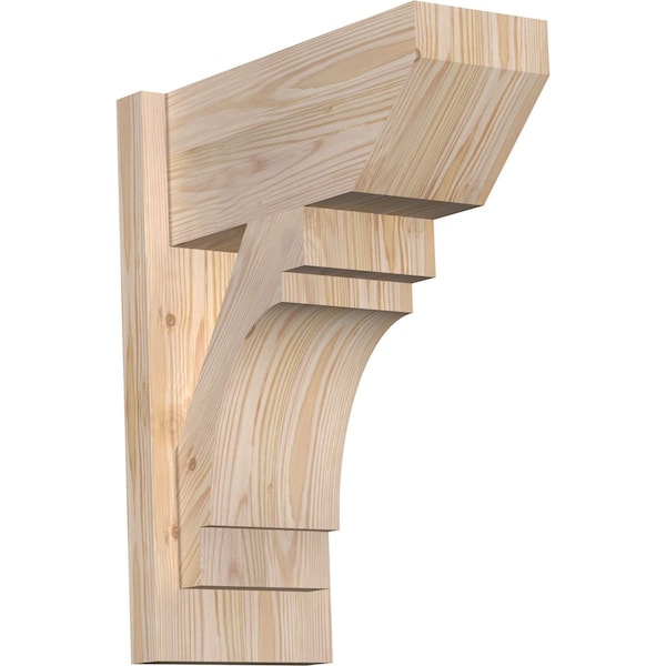 Ekena Millwork Merced Slat Smooth Outlooker, Douglas Fir, 7 1/2"W x 16"D x 20"H OUT08X16X20MRC06SDF - main